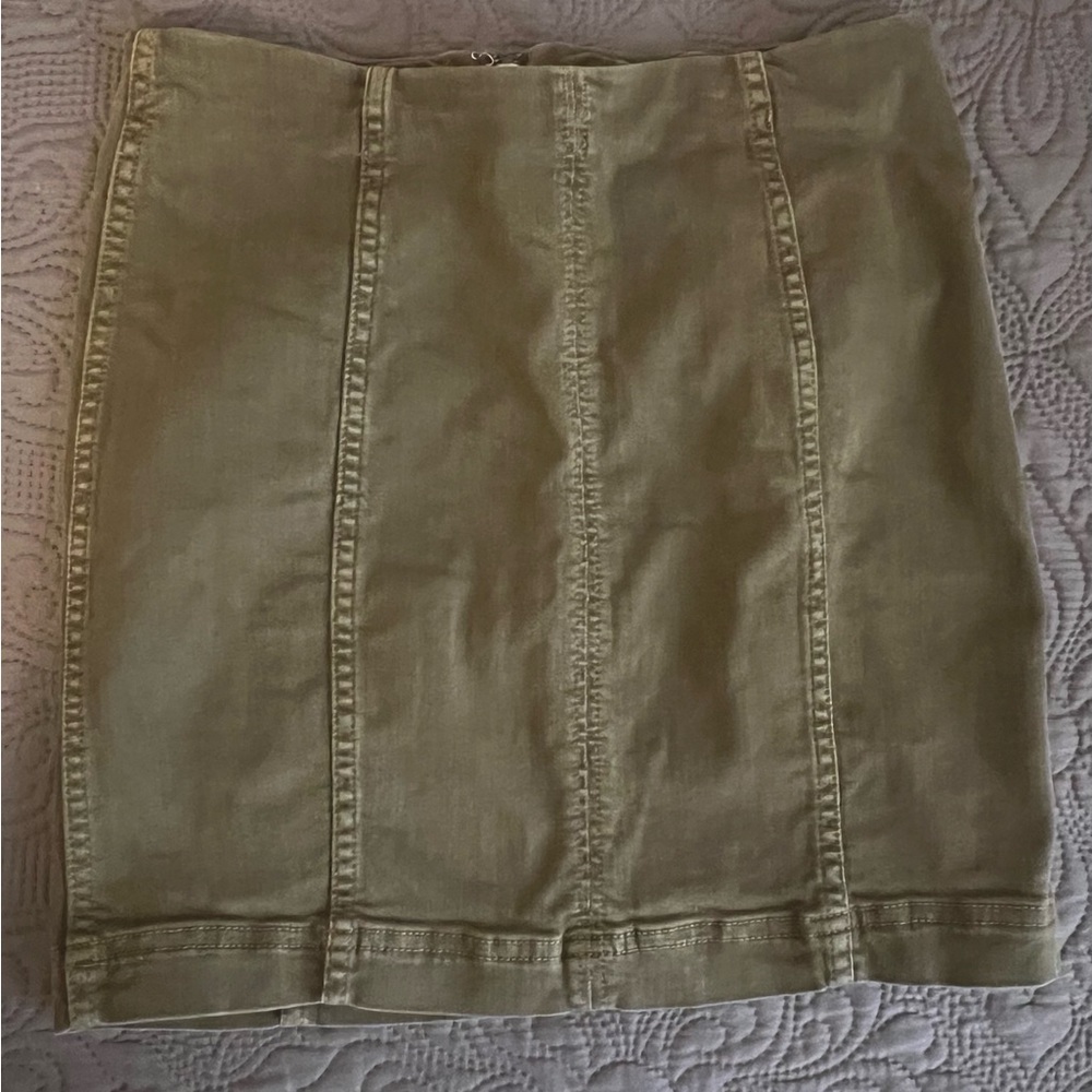 Free People Olive Green Women's Skirt